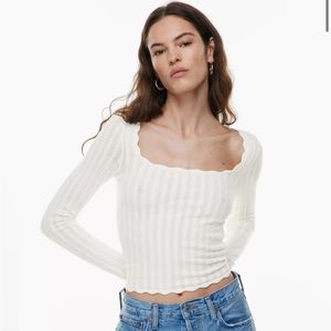 Aritzia Wilfred Parcel Sweater XS Light Birch